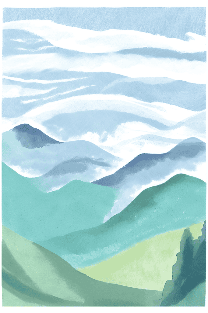 15 Achievable ADHD Accommodations Checklist for Teachers 9 ADHD Accommodations Checklist, taking a break, fresh mountain air, blue and green mountain view, blue sky with clouds