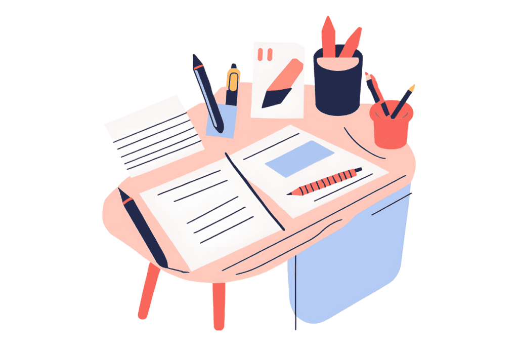The Ultimate Accountability Partner Worksheet for Adults 6 pink desk with worksheets, accountability partner worksheet